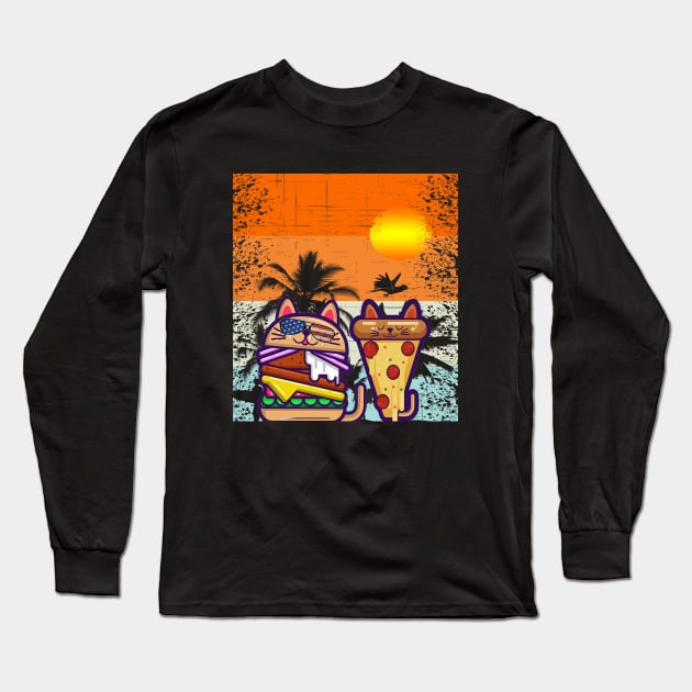 Sunset food vibes Long Sleeve T-Shirt by Cheebies